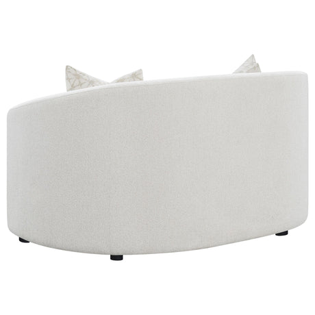 Rainn Rainn 3-piece Boucle Upholstered Sloped Arm Sofa Set Latte 509171-S3 - Ella Furniture