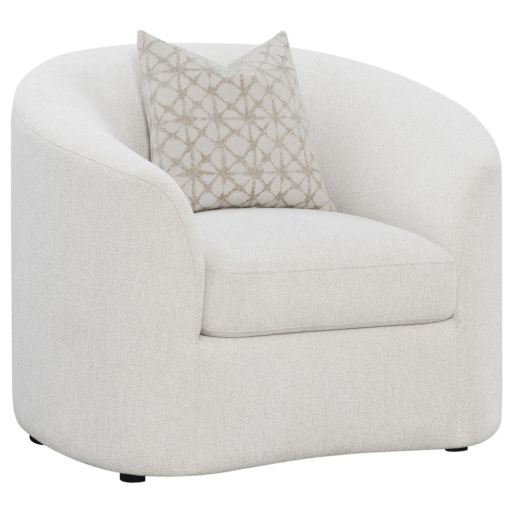 Rainn Rainn 3-piece Boucle Upholstered Sloped Arm Sofa Set Latte 509171-S3 - Ella Furniture