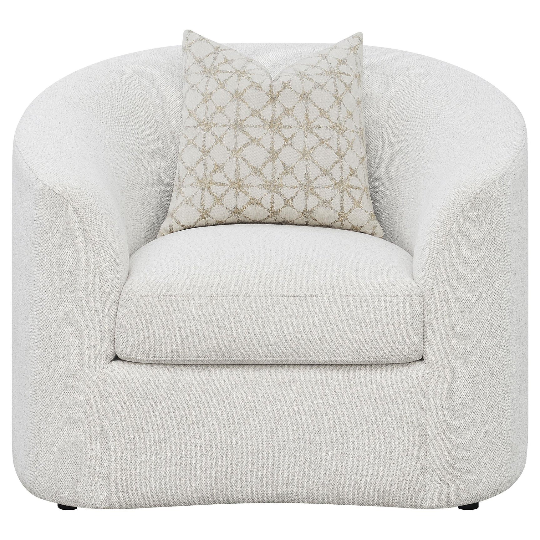 Rainn Rainn 3-piece Boucle Upholstered Sloped Arm Sofa Set Latte 509171-S3 - Ella Furniture