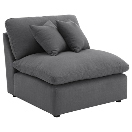 Raleigh 6-piece Boucle Upholstered Modular Sectional Grey 551754-SETA - Ella Furniture