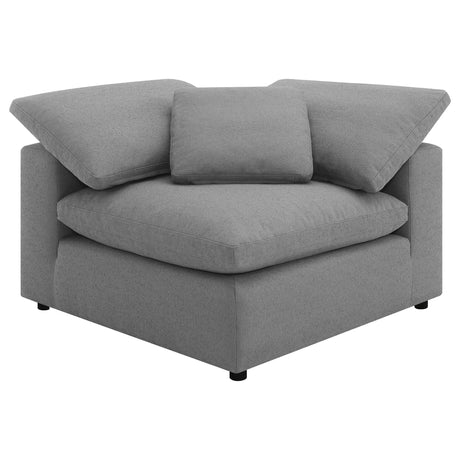 Raleigh 6-piece Boucle Upholstered Modular Sectional Grey 551754-SETA - Ella Furniture