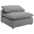 Raleigh Boucle Upholstered Armless Chair Grey 551754 - Ella Furniture