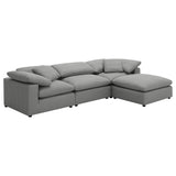 Raleigh Boucle Upholstered Armless Chair Grey 551754 - Ella Furniture