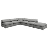 Raleigh Boucle Upholstered Armless Chair Grey 551754 - Ella Furniture