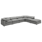 Raleigh Boucle Upholstered Armless Chair Grey 551754 - Ella Furniture
