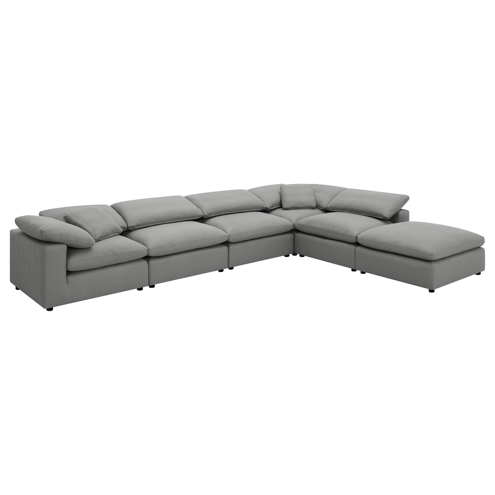 Raleigh Boucle Upholstered Armless Chair Grey 551754 - Ella Furniture
