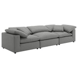 Raleigh Boucle Upholstered Armless Chair Grey 551754 - Ella Furniture