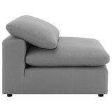 Raleigh Boucle Upholstered Armless Chair Grey 551754 - Ella Furniture