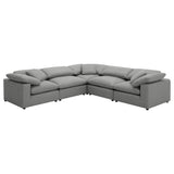 Raleigh Boucle Upholstered Armless Chair Grey 551754 - Ella Furniture