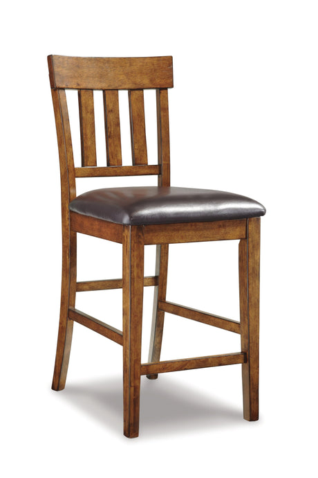 Ralene Medium Brown 2-Piece Bar Stool - Ella Furniture