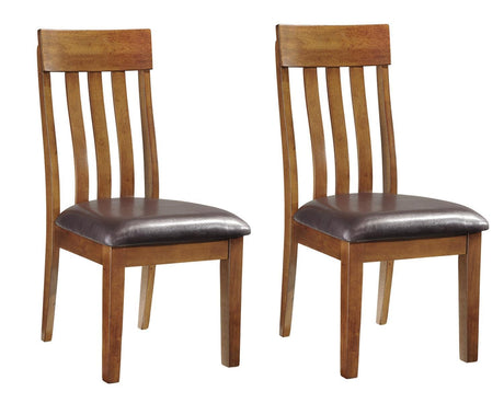 Ralene Medium Brown 2-Piece Dining Room Chair - Ella Furniture