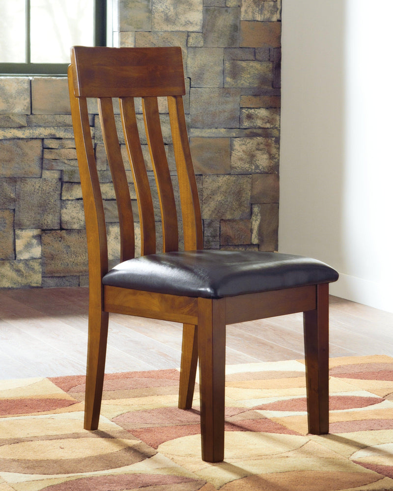 Ralene Medium Brown 2-Piece Dining Room Chair - Ella Furniture