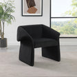 Ramsey Upholstered Sloped Arm Accent Chair Black 907524 - Ella Furniture