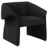 Ramsey Upholstered Sloped Arm Accent Chair Black 907524 - Ella Furniture