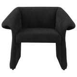 Ramsey Upholstered Sloped Arm Accent Chair Black 907524 - Ella Furniture