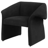 Ramsey Upholstered Sloped Arm Accent Chair Black 907524 - Ella Furniture