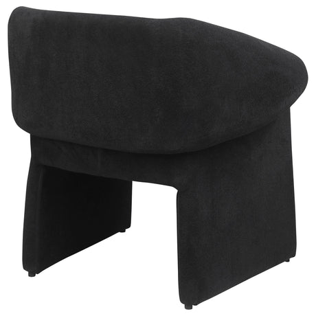 Ramsey Upholstered Sloped Arm Accent Chair Black 907524 - Ella Furniture