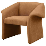 Ramsey Upholstered Sloped Arm Accent Chair Honey 907523 - Ella Furniture