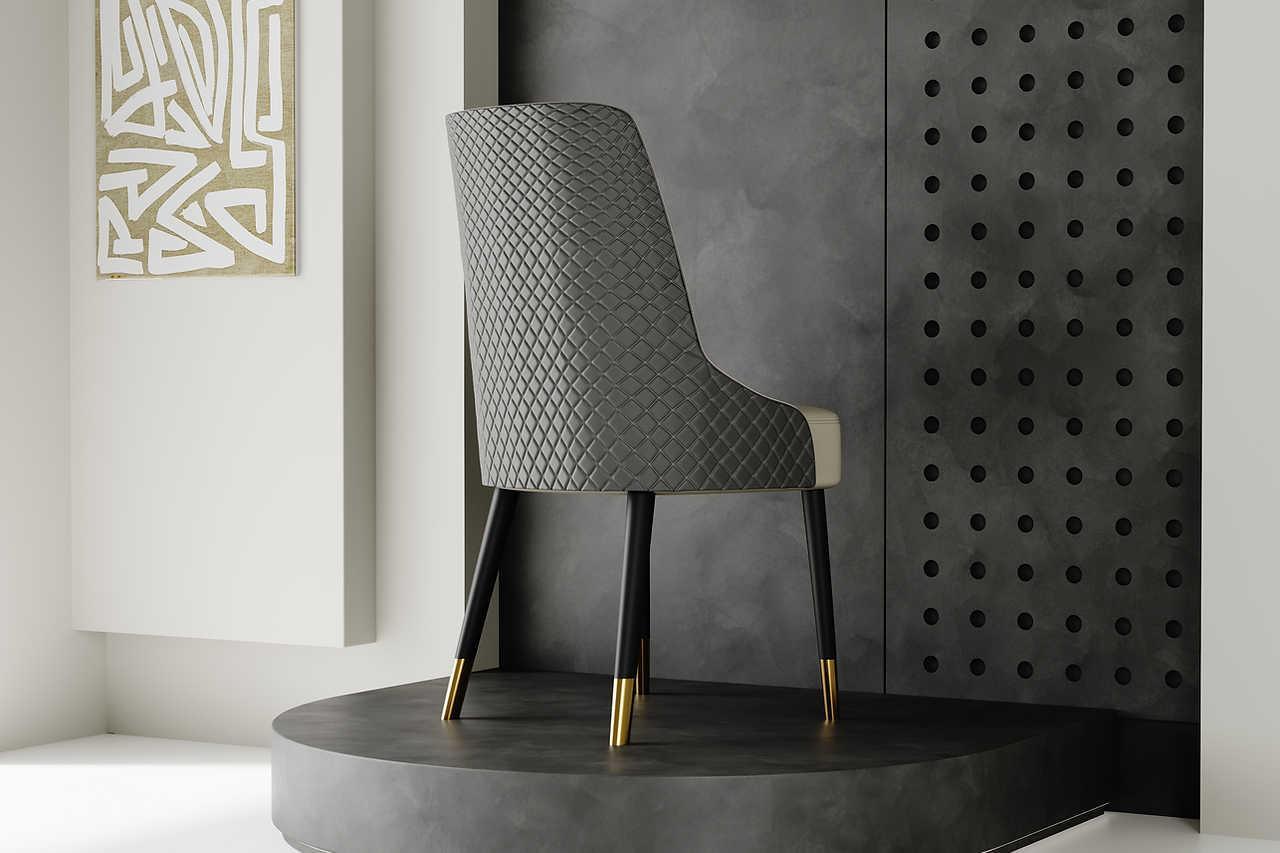 Rani Chairs (Grey) - Ella Furniture