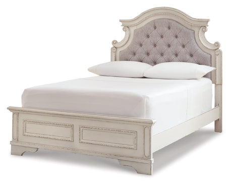 Realyn Chipped White Panel Bedroom Set - Ella Furniture