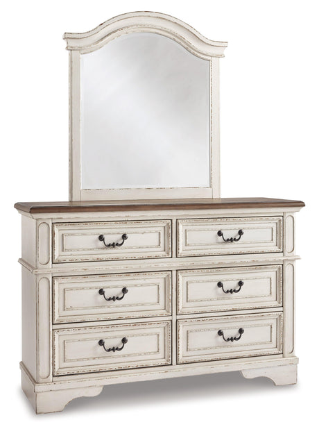Realyn Chipped White Panel Bedroom Set - Ella Furniture