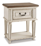 Realyn Chipped White Panel Bedroom Set - Ella Furniture