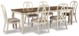Realyn Chipped White Rectangular Dining Room Set - Ella Furniture