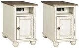 Realyn White/brown 2 End Tables PKG008472 - T523-7 | T523-7 - Ella Furniture