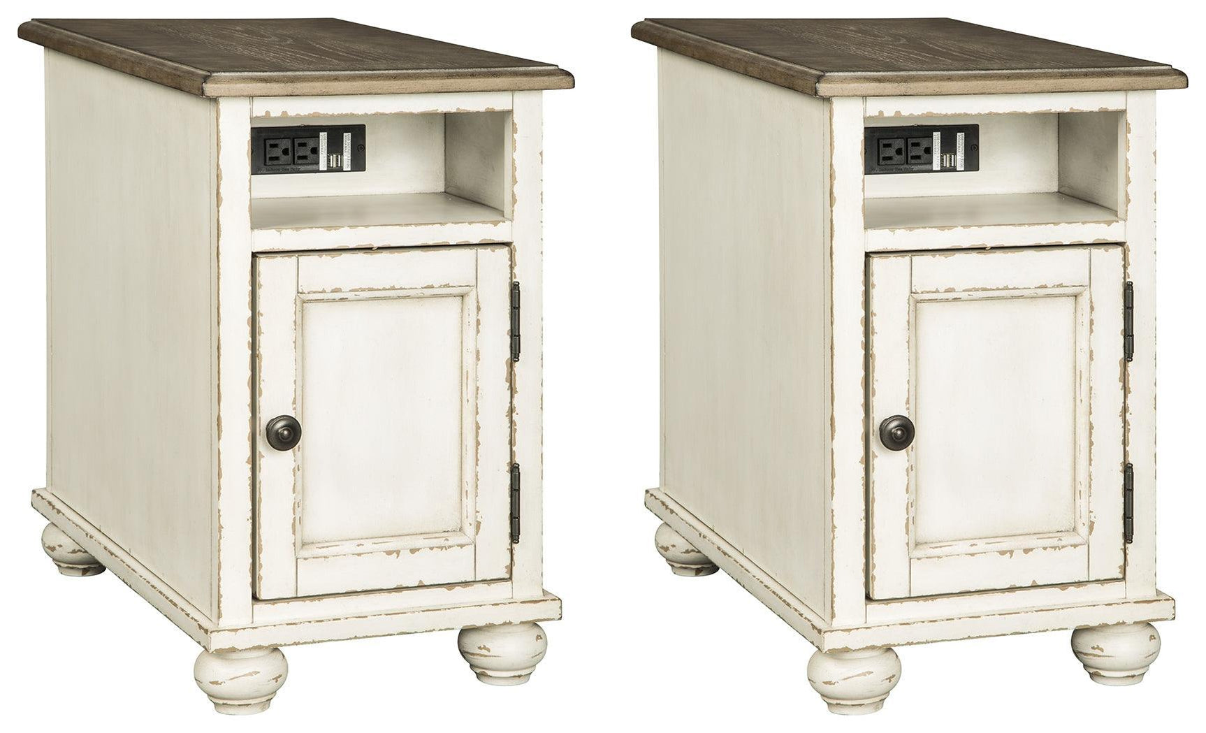 Realyn White/brown 2 End Tables PKG008472 - T523-7 | T523-7 - Ella Furniture