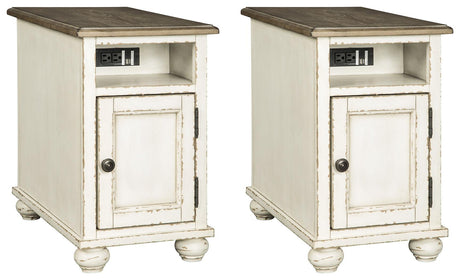 Realyn White/brown 2 End Tables PKG008472 - T523-7 | T523-7 - Ella Furniture