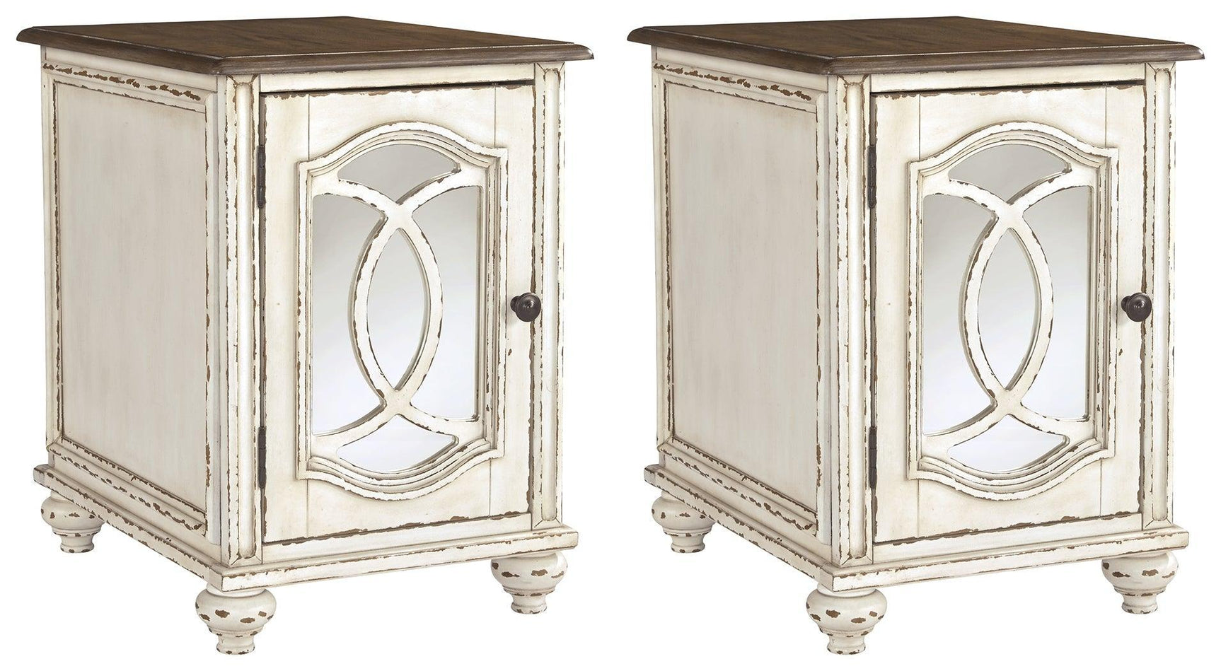 Realyn White/brown 2 End Tables PKG008473 - T743-7 | T743-7 - Ella Furniture