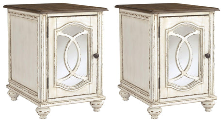 Realyn White/brown 2 End Tables PKG008473 - T743-7 | T743-7 - Ella Furniture