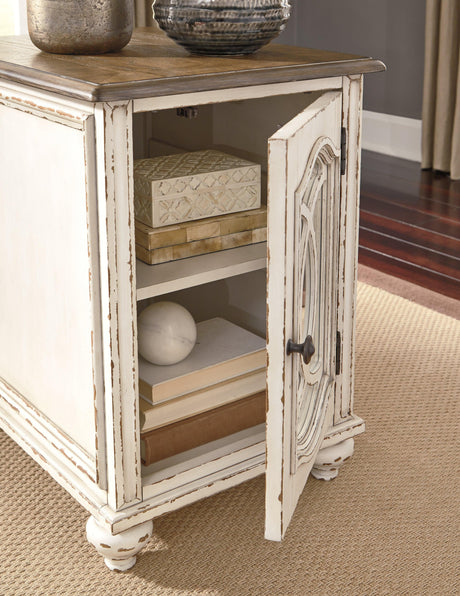Realyn White/brown Coffee Table With 1 End Table PKG008635 - T523-9 | T743-7 - Ella Furniture