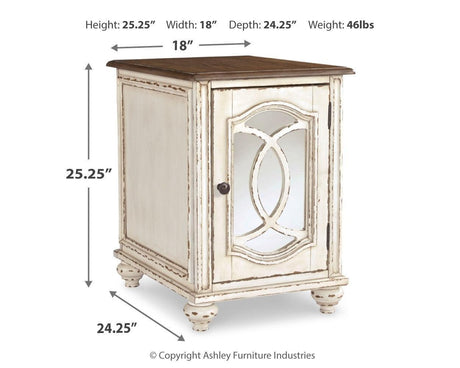Realyn White/brown Coffee Table With 1 End Table PKG008635 - T523-9 | T743-7 - Ella Furniture