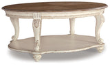 Realyn White/brown Coffee Table With 1 End Table PKG008636 - T743-0 | T743-6 - Ella Furniture