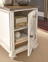 Realyn White/brown Coffee Table With 1 End Table PKG008637 - T743-0 | T743-7 - Ella Furniture