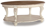 Realyn White/brown Coffee Table With 2 End Tables PKG008585 - T743-0 | T743-7 | T743-7 - Ella Furniture