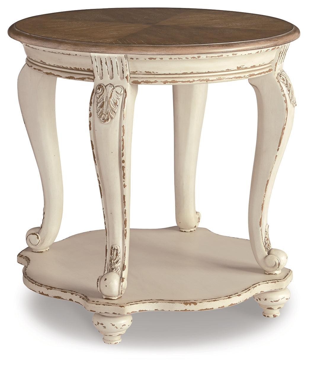 Realyn White/brown Coffee Table With 2 End Tables PKG008591 - T523-9 | T743-6 | T743-6 - Ella Furniture