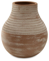Reclove Distressed White Vase A2000641 - Ella Furniture
