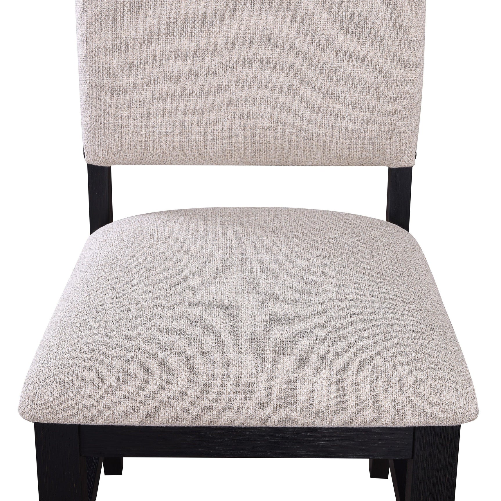Regent Charcoal/Gray Modern Solid Wood Fabric Upholstered Dining Room Set - Ella Furniture