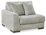 Regent Pewter Park 3-Piece Sectional With Ottoman PKG013001 - 14404S1 | 1440408 - Ella Furniture