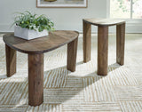 Reidport Grayish Brown Accent Coffee Table (Set Of 2) - Ella Furniture