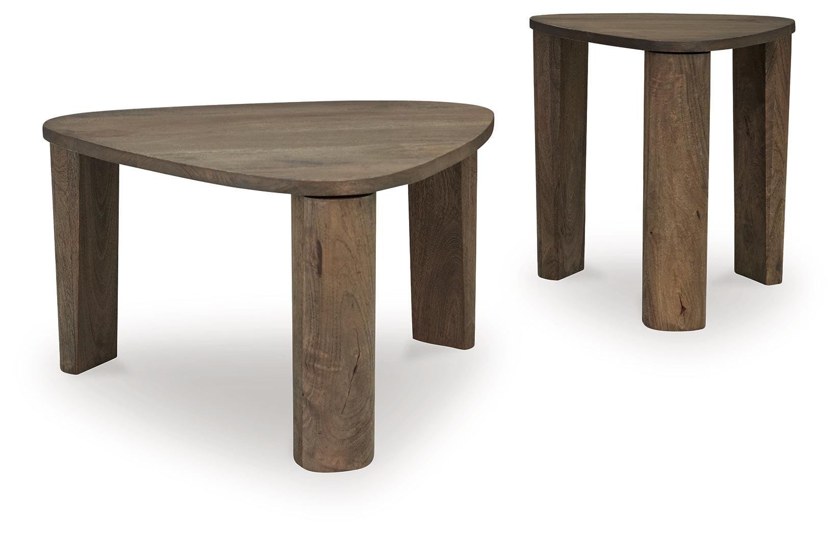 Reidport Grayish Brown Accent Coffee Table (Set Of 2) - Ella Furniture