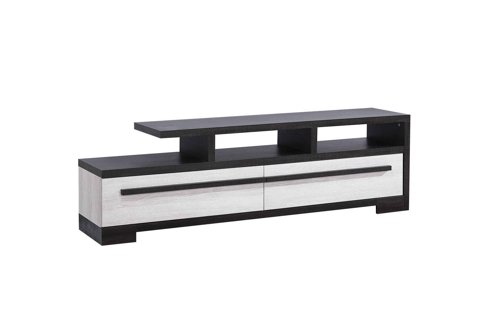 Remington Black/White Modern Contemporary Solid Wood And Veneers King Bed - Ella Furniture