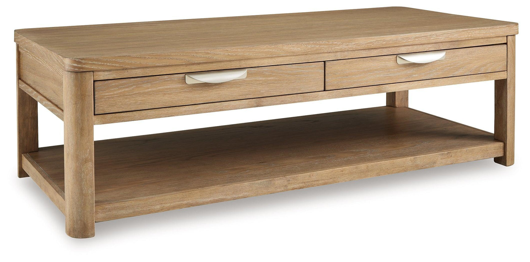 Rencott Light Brown Coffee Table - Ella Furniture