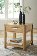 Rencott Light Brown End Table - Ella Furniture