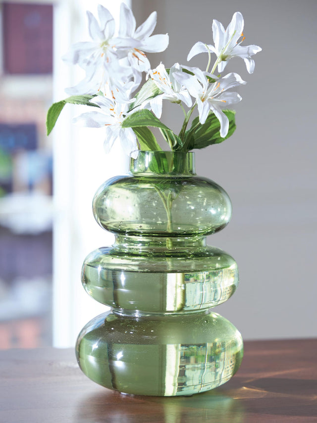 Renethorne Green Vase from Ella Furniture