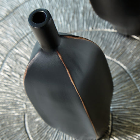 Rhaveney Black Vase (Set Of 3) A2000550 - Ella Furniture