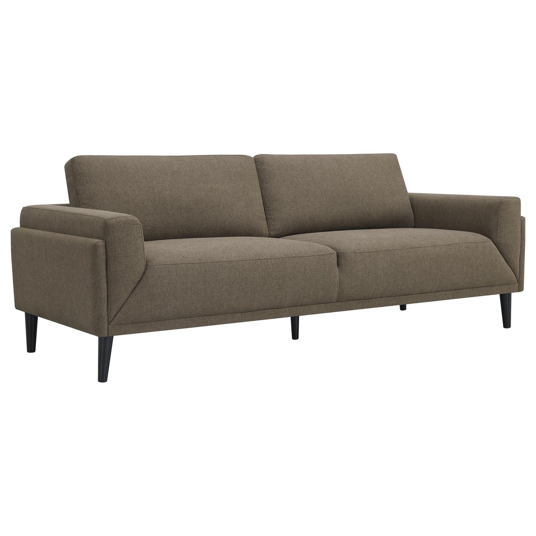 Rilynn 2-piece Upholstered Track Arm Sofa Set Brown 509521-S2 - Ella Furniture