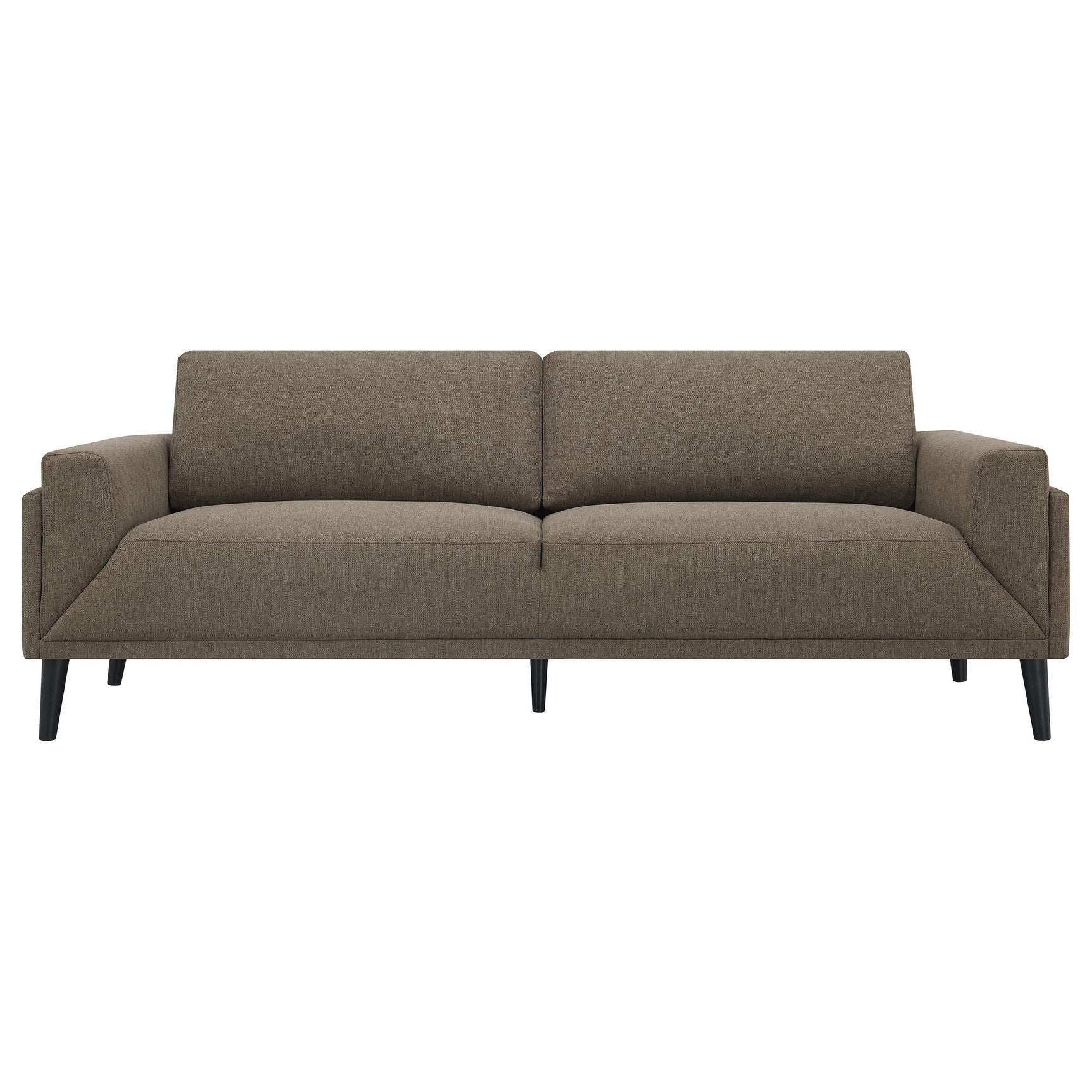 Rilynn 2-piece Upholstered Track Arm Sofa Set Brown 509521-S2 - Ella Furniture